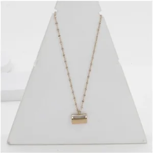 Women's Stainless Steel Mini Suitcase Pendent Delicate Chain (Gold Plated)