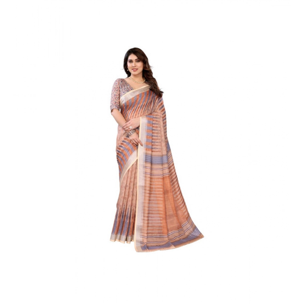 PID-63906-Women-s-Linen-Cotton-Printed-Saree-With-Unstitched-Blouse-5-5-Mtr-Brown-1-1000x1000-1.webp