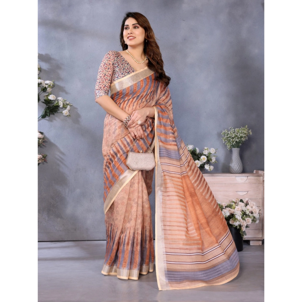 PID-63906-Women-s-Linen-Cotton-Printed-Saree-With-Unstitched-Blouse-5-5-Mtr-Brown-4-1000×1000-1.webp