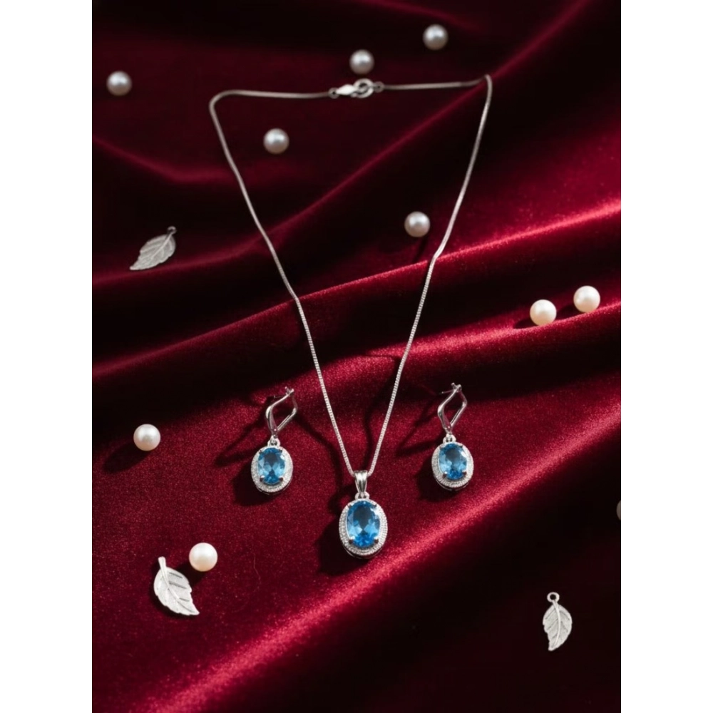 PID-66282-Women-s-Brass-Silver-Plated-Pendant-Set-Blue-3-1000×1000-1.webp