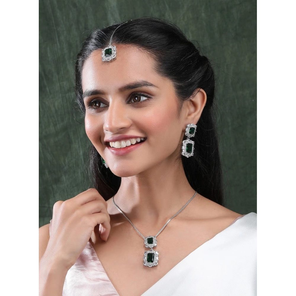 PID-66288-Women-s-Brass-Silver-Plated-Pendant-Set-Green-4-1000×1000-1.webp