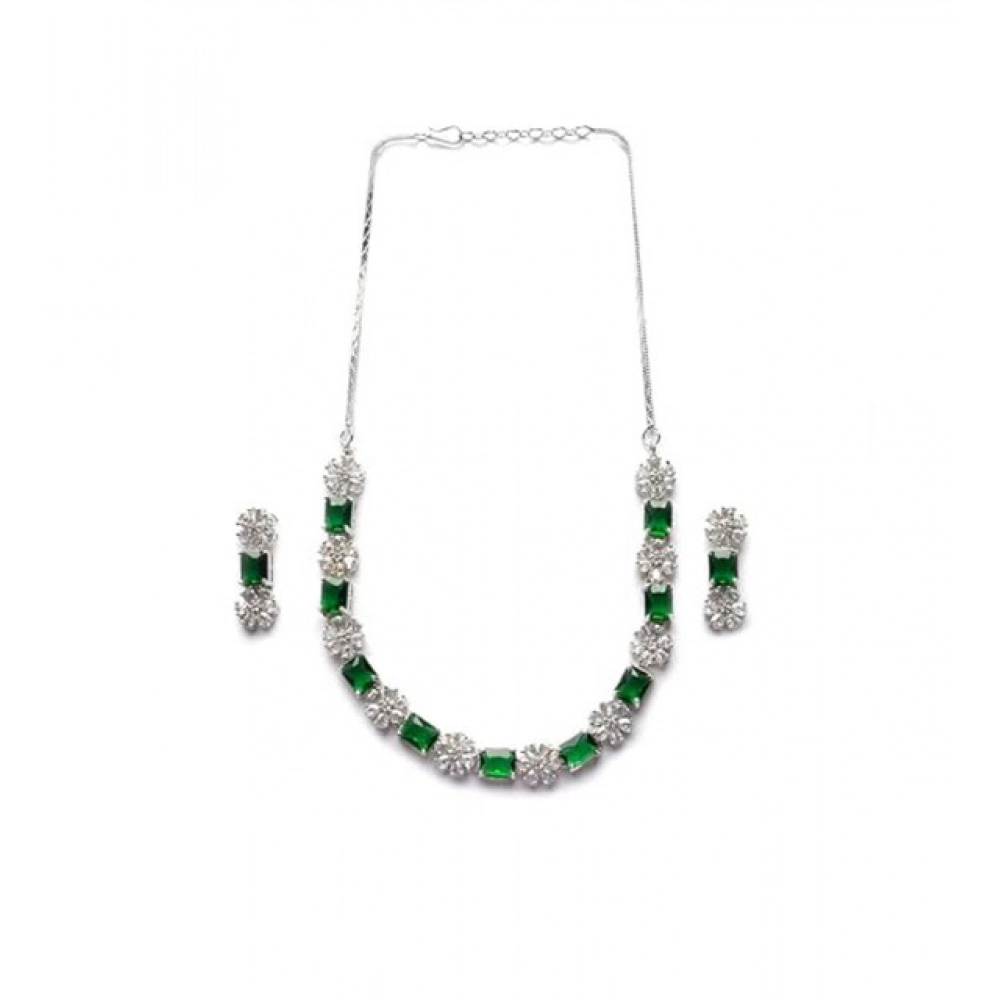 PID-66315-Women-s-Brass-Silver-Plated-Necklace-set-Green-2-1000×1000-1.webp