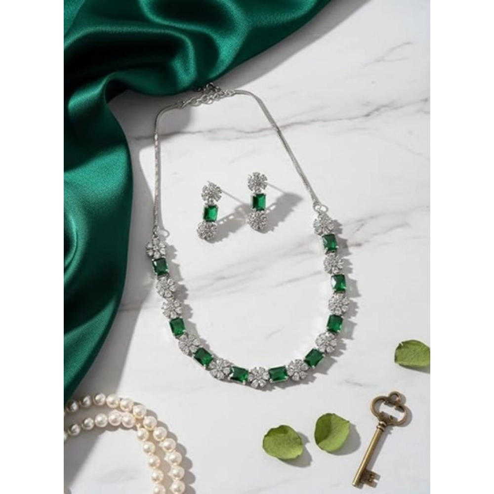 PID-66315-Women-s-Brass-Silver-Plated-Necklace-set-Green-3-1000×1000-1.webp