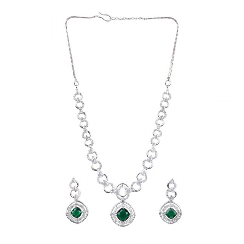 PID-66320-Women-s-Brass-Silver-Plated-Necklace-set-Green-2-1000×1000-1.webp