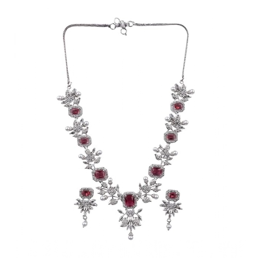PID-66321-Women-s-Brass-Silver-Plated-Necklace-set-Red-2-1000×1000-1.webp