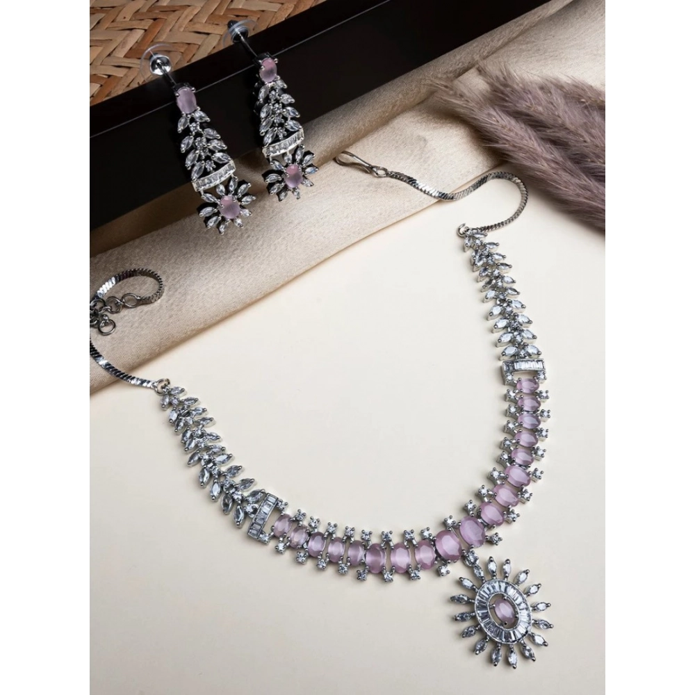 PID-66345-Women-s-Brass-Silver-Plated-Necklace-set-Pink-3-1000×1000-1.webp