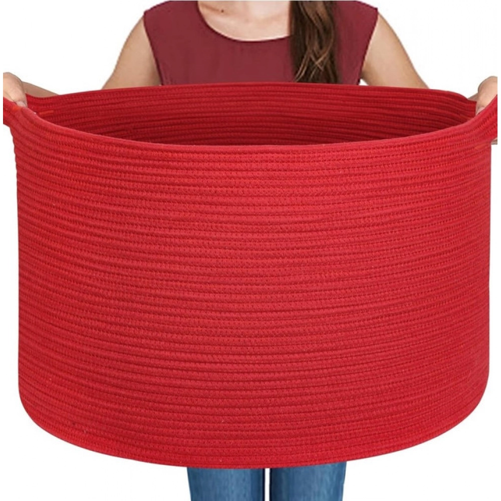 PID-66464-Cotton-Pack-Of-1-14×12-Inch-Storage-Basket-For-Clothes-With-Out-Lid-Red-1-1000×1000-1.webp