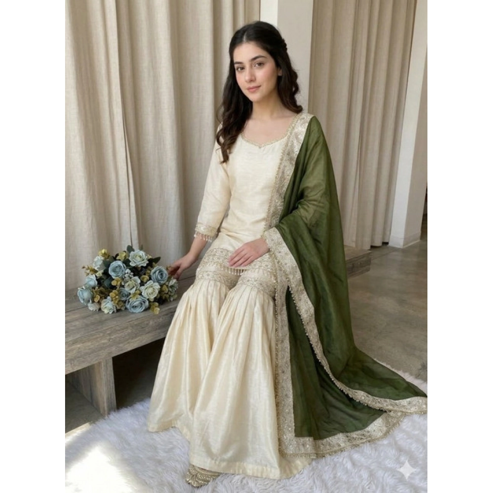 PID-66484-Women-s-Silk-Embroidered-3-4th-Sleeve-Round-Kurti-With-Palazzo-and-Dupatta-Set-Cream-3-1000×1000-1.webp