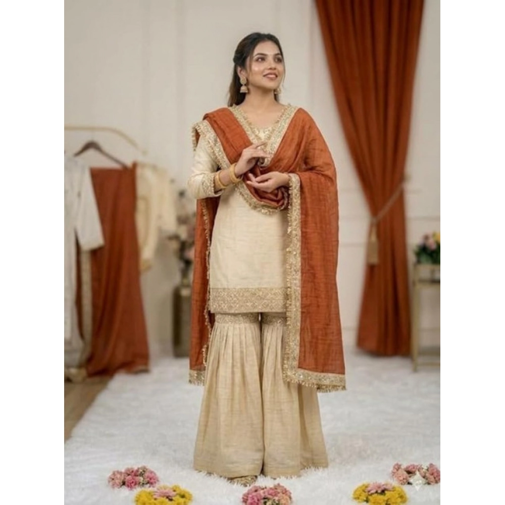PID-66488-Women-s-Silk-Embroidered-3-4th-Sleeve-Round-Kurti-With-Palazzo-and-Dupatta-Set-Cream-2-1000×1000-1.webp