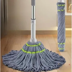 Pack of 2 Microfiber Twist Mop for Floor Cleaning (Grey)
