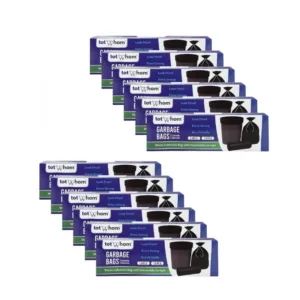 Pack of 12 Biodegradeable Vegetable-Paper 25 x 30 Inches Garbage Bag (Black)