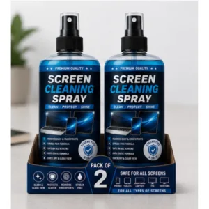 Pack of 2 Screen Cleaning Liquid Spray Bottles 100 ML